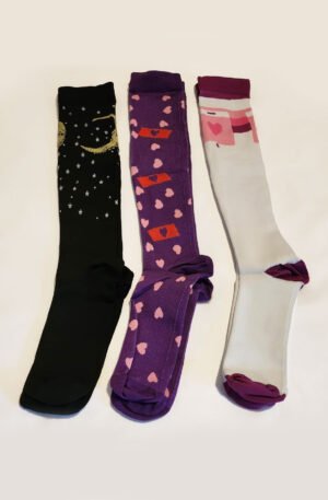Magical & Romantic Knee-High Socks – 3-Pack